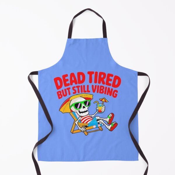 Item preview, Dead Tired But Still Vibing Funny Skeleton Design designed and sold by Amanda's Factory.