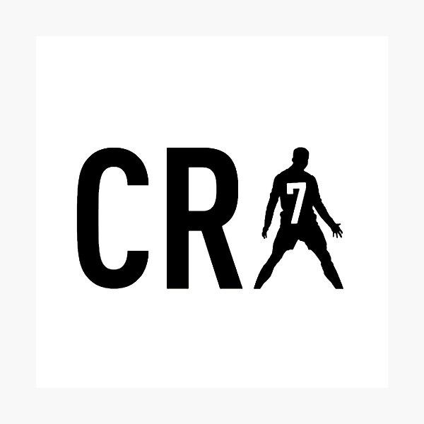 CR7 logo black