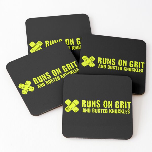 Item preview, Runs on Grit and Busted Knuckles designed and sold by Automotive Art by Greg.