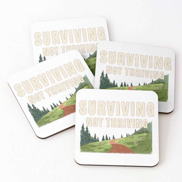 Item preview, Surviving Not Thriving Retro National Park Corporate Burnout designed and sold by TomPrintForge Studio.