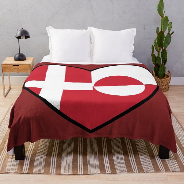 Item preview, Flag Heart - Denmark Greenland designed and sold by SpaceJunkLtd.