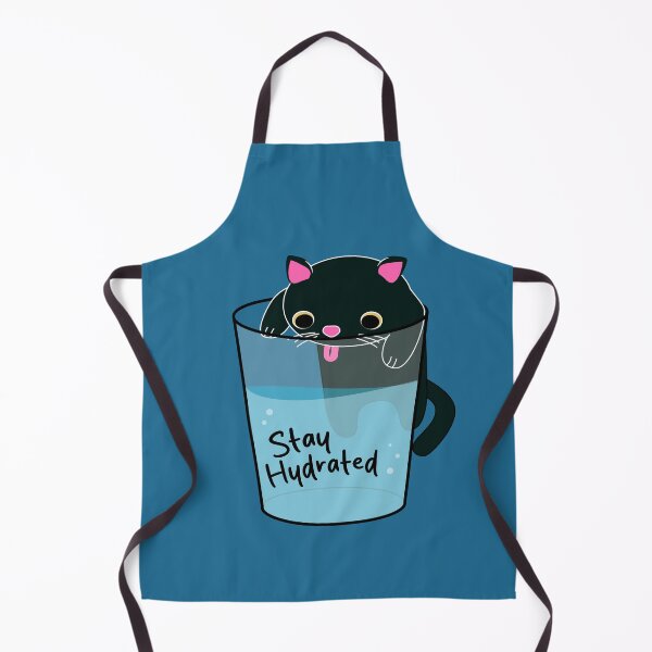 Item preview, Cat Drinking from Cup - Stay Hydrated designed and sold by NoxKitsune.