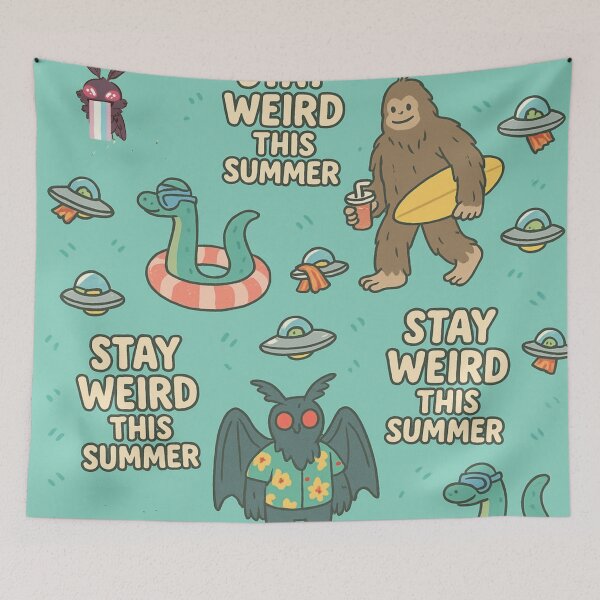 Item preview, Stay Weird This Summer – Bigfoot, Mothman & Nessie Vibes designed and sold by Chippychips1.
