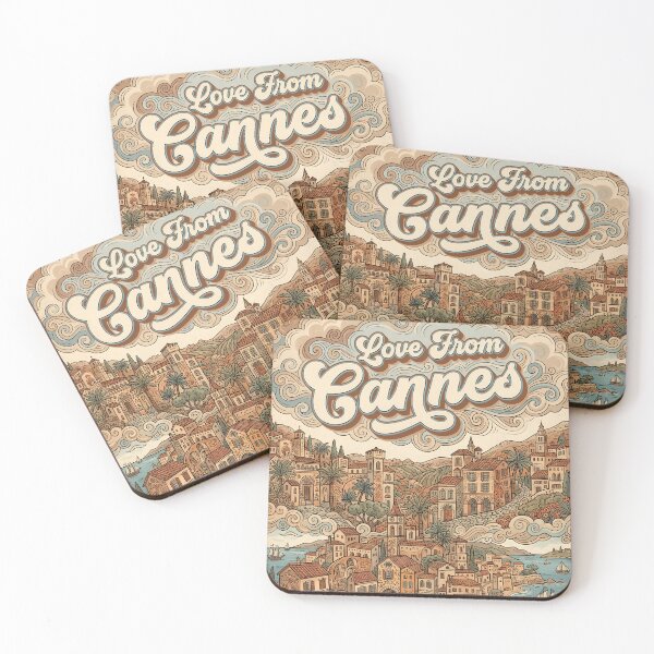 Item preview, Love From Cannes City of France Vintage Art designed and sold by Witty Shirts.