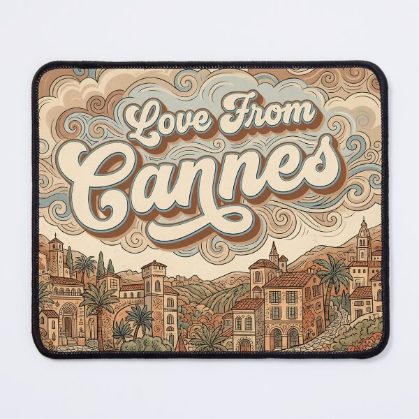 Item preview, Love From Cannes City of France Vintage Art designed and sold by Witty Shirts.