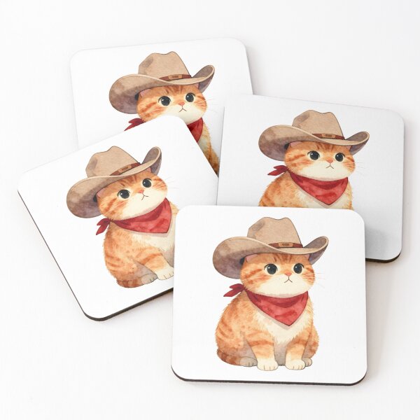 Item preview, Ginger Cat Cowboy designed and sold by chillaxcats.