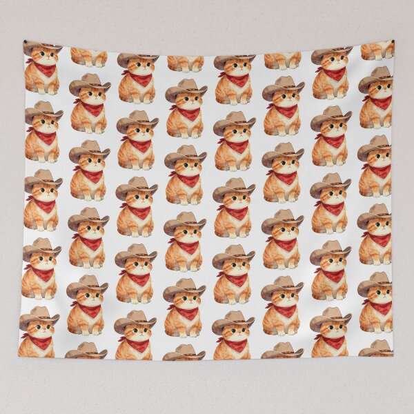 Item preview, Ginger Cat Cowboy designed and sold by chillaxcats.