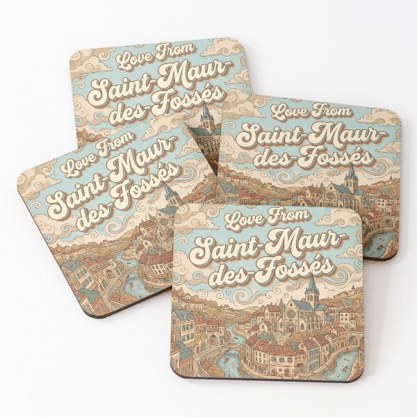 Item preview, Love From Saint-Maur-des-Fossés City of France Vintage Art designed and sold by Witty Shirts.