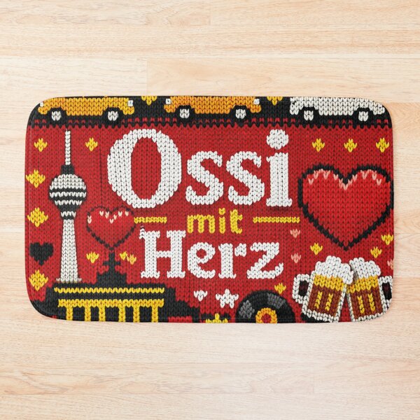 Item preview, East German with a heart Berlin nostalgia knitwear design designed and sold by Mauswohn.