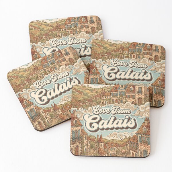 Item preview, Love From Calais City of France Vintage Art designed and sold by Witty Shirts.