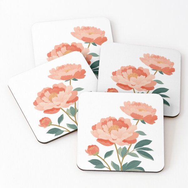 Item preview,  Boho Peony Floral Illustration – Soft Romantic Botanical Art designed and sold by BobaBunny76.