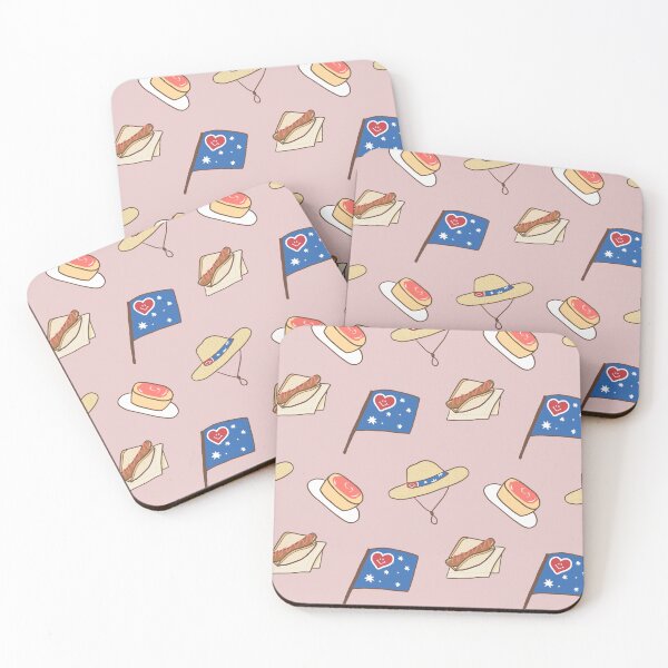 Item preview, Kawaii Aussie Summer - Icons of Australia (Pink) designed and sold by HarunaMcDesigns.