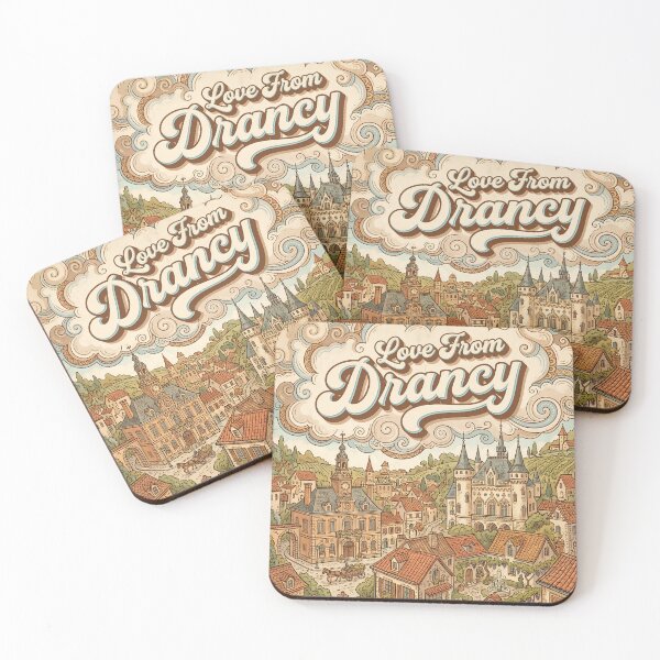 Item preview, Love From Drancy City of France Vintage Art designed and sold by Witty Shirts.
