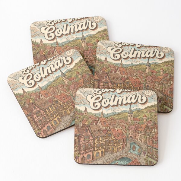 Item preview, Love From Colmar City of France Vintage Art designed and sold by Witty Shirts.