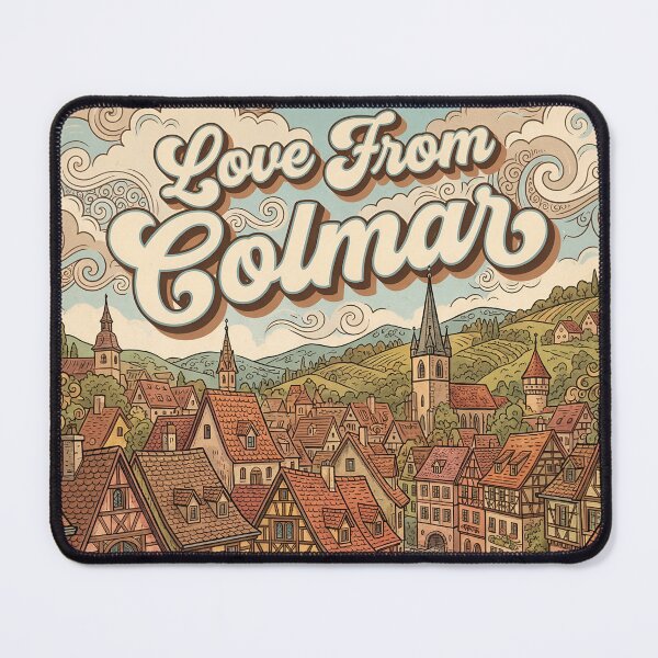 Item preview, Love From Colmar City of France Vintage Art designed and sold by Witty Shirts.