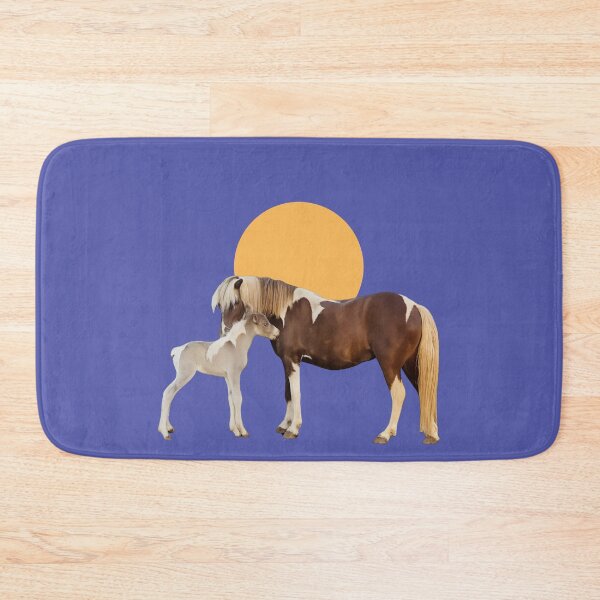 Item preview, Pony mare and foal with full moon  designed and sold by Rockyctees.