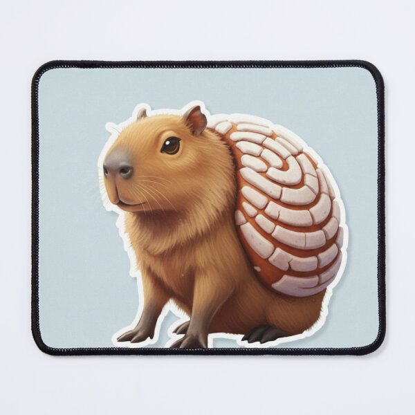 Item preview, Capybara Concha - Mexican Sweet Bread Anime Sticker designed and sold by FRADEX STORE.