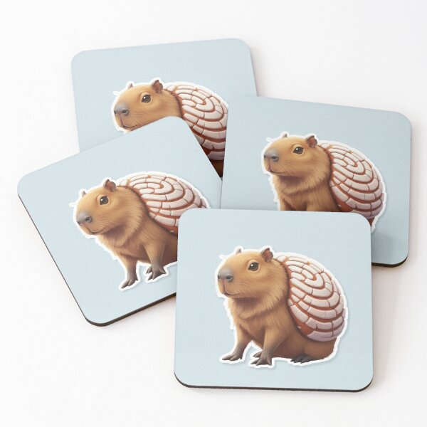 Item preview, Capybara Concha - Mexican Sweet Bread Anime Sticker designed and sold by FRADEX STORE.