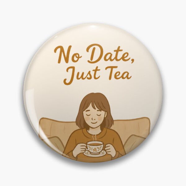 Item preview, No Date Just Tea  designed and sold by Glow&Vibe.