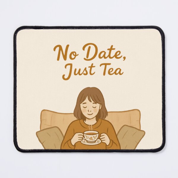 Item preview, No Date Just Tea designed and sold by Glow&Vibe.