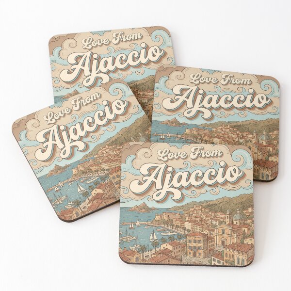 Item preview, Love From Ajaccio City of France Vintage Art designed and sold by Witty Shirts.