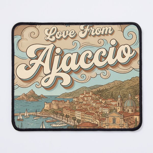 Item preview, Love From Ajaccio City of France Vintage Art designed and sold by Witty Shirts.