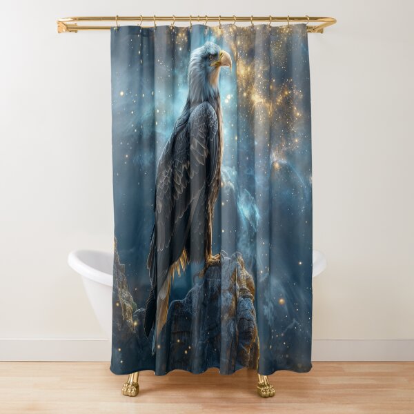 Item preview, Eagle Perches On Cliff Cosmic Art designed and sold by QuantumDrift.