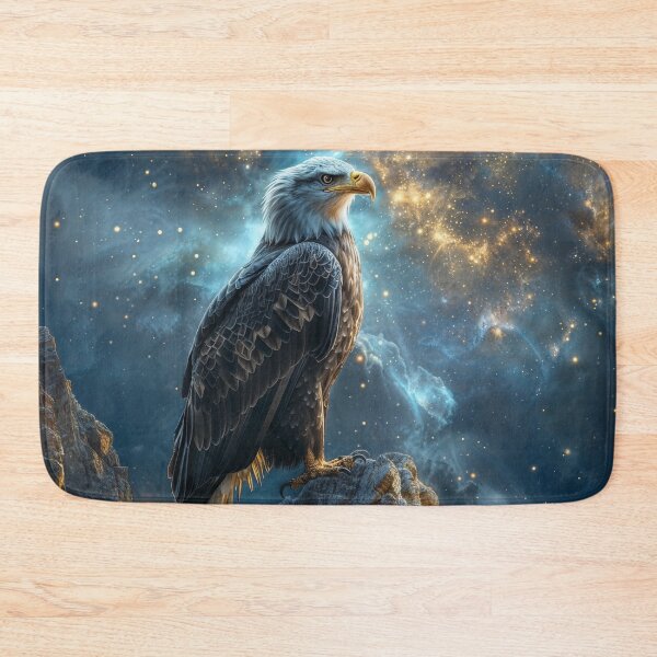 Item preview, Eagle Perches On Cliff Cosmic Art designed and sold by QuantumDrift.