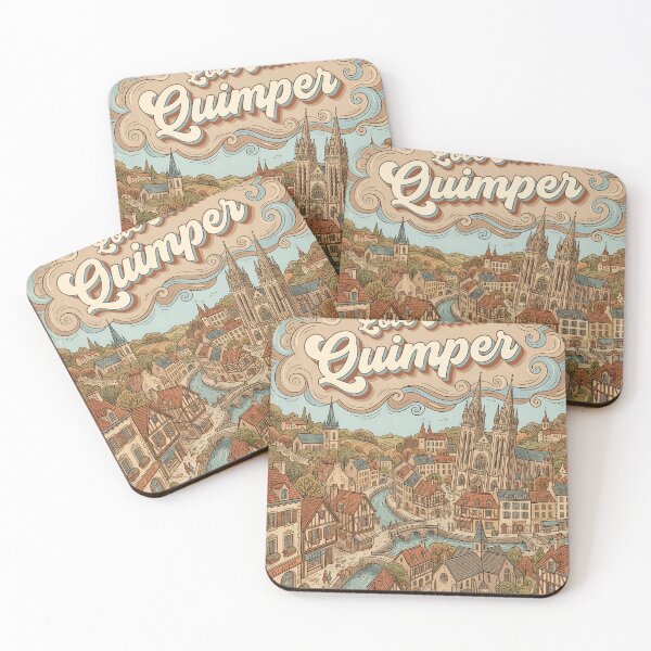 Item preview, Love From Quimper City of France Vintage Art designed and sold by Witty Shirts.