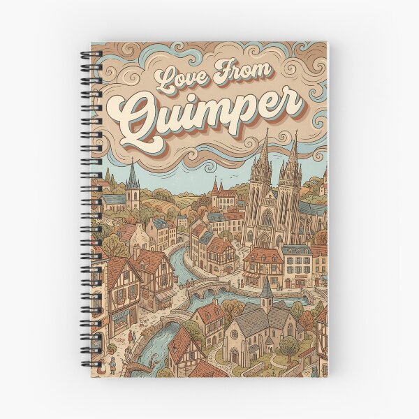 Item preview, Love From Quimper City of France Vintage Art designed and sold by Witty Shirts.