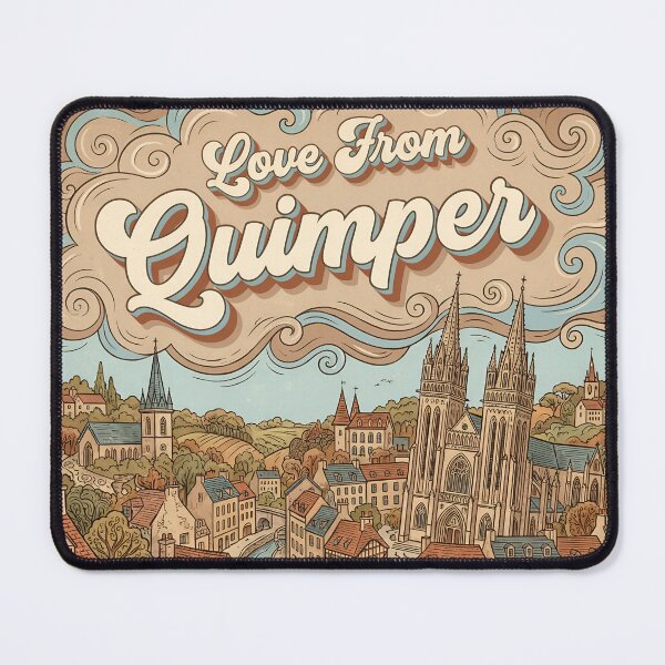 Item preview, Love From Quimper City of France Vintage Art designed and sold by Witty Shirts.