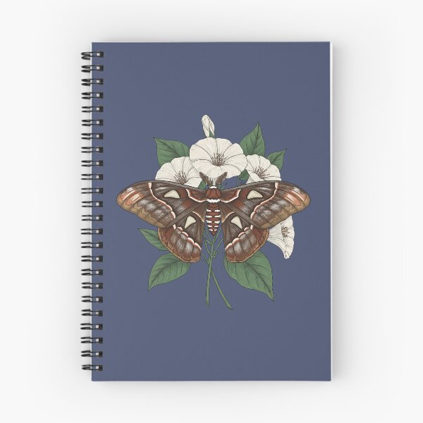Item preview, Cecropia Moth with White Blossoms Nature Design designed and sold by BirdsnStuff.