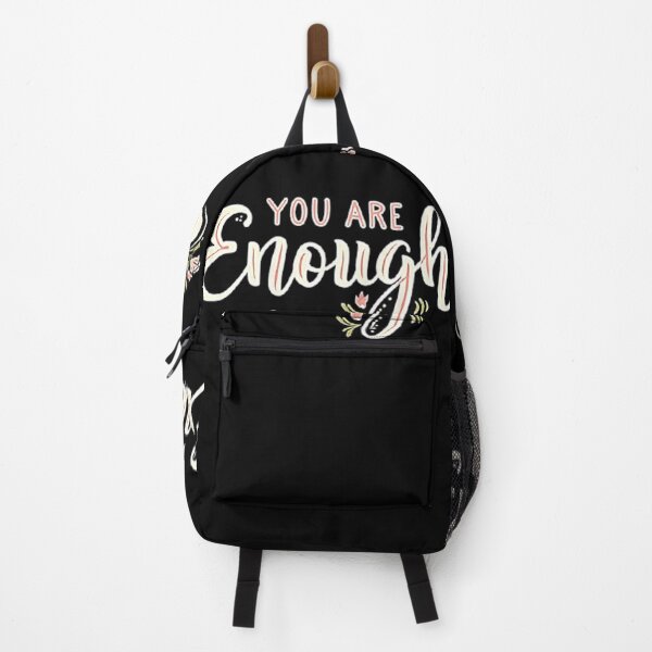 Item preview, You Are Enough Floral Affirmation Art designed and sold by DeadpanThreads.