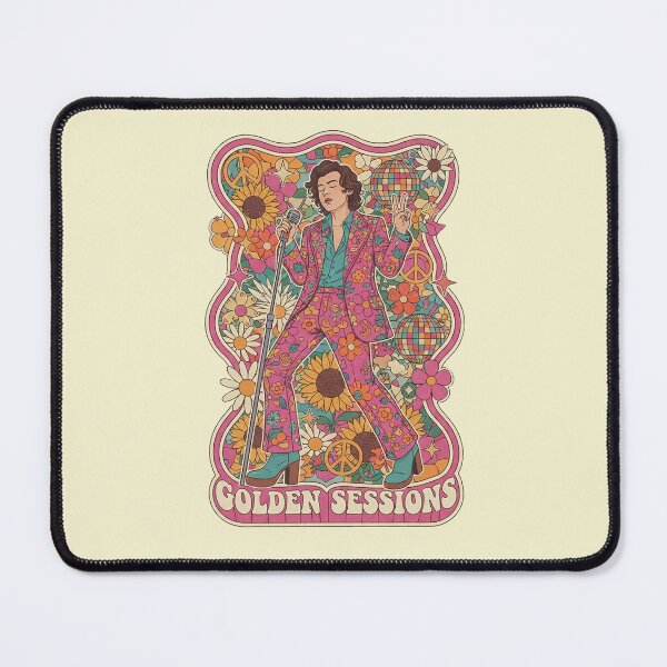Item preview, Golden Sessions Retro 70s Floral Pop Art, HS Show fan art designed and sold by Dimu Co..