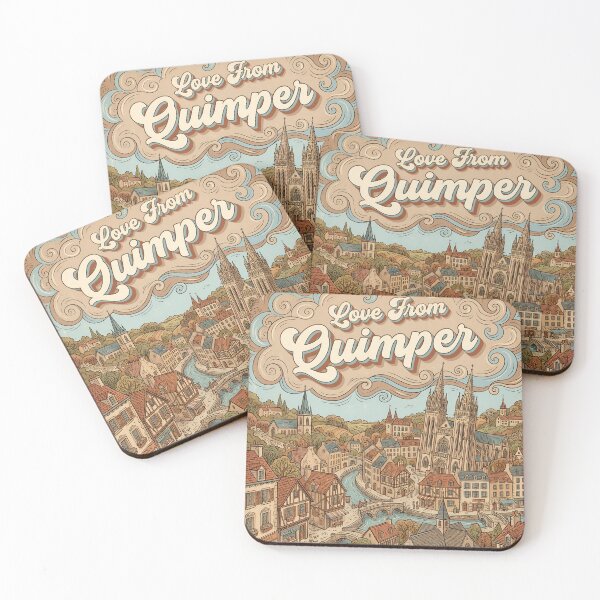 Item preview, Love From Quimper City of France Vintage Art designed and sold by Witty Shirts.