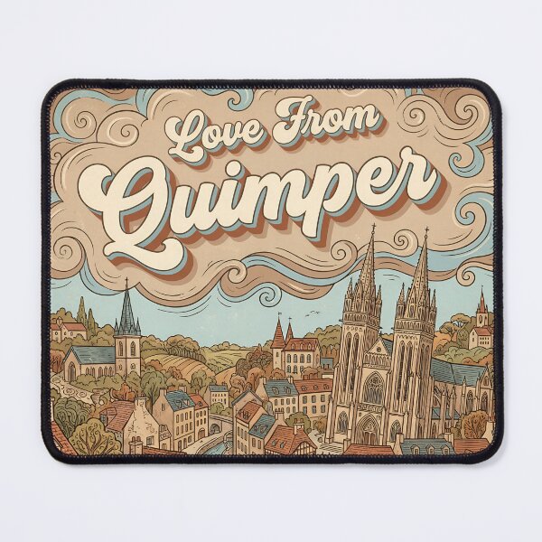 Item preview, Love From Quimper City of France Vintage Art designed and sold by Witty Shirts.