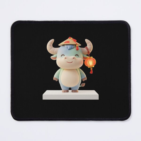 Item preview, Lucky Lantern Cow – Cute 3D Kawaii Ox Character designed and sold by kunsuriyapaisan Paranee.