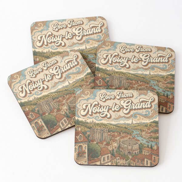 Item preview, Love From Noisy-le-Grand City of France Vintage Art designed and sold by Witty Shirts.