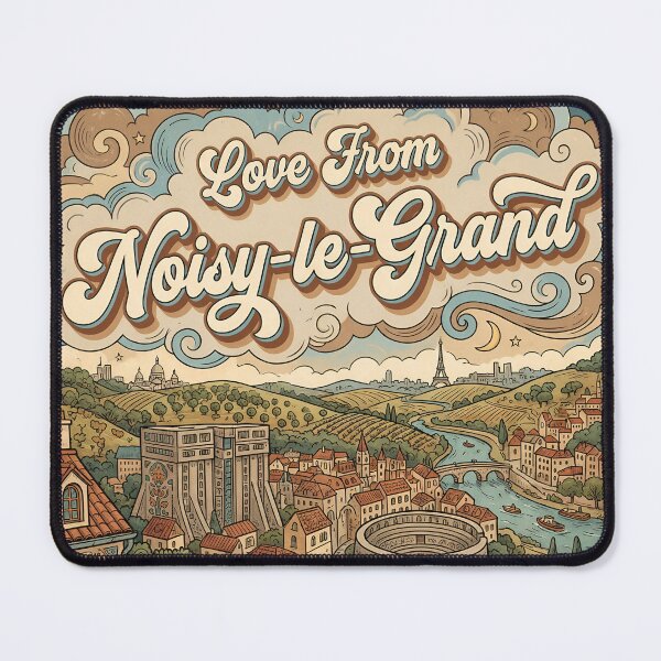 Item preview, Love From Noisy-le-Grand City of France Vintage Art designed and sold by Witty Shirts.