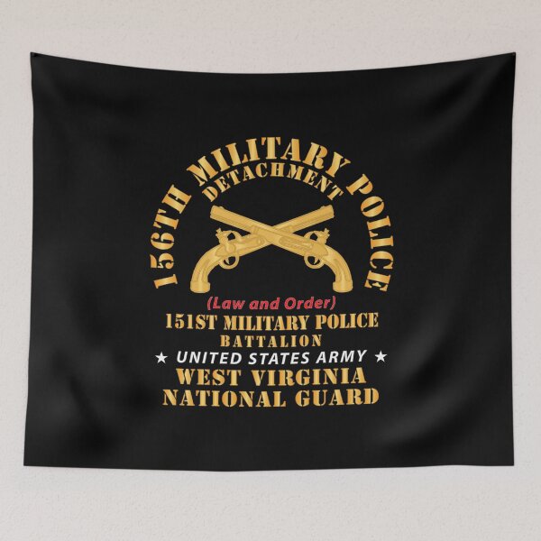 Item preview, Army - 156th Military Police Det, Law and Order, 151st Mp Battalion,  WV Naional Guard X 300 designed and sold by Military Insignia Products.