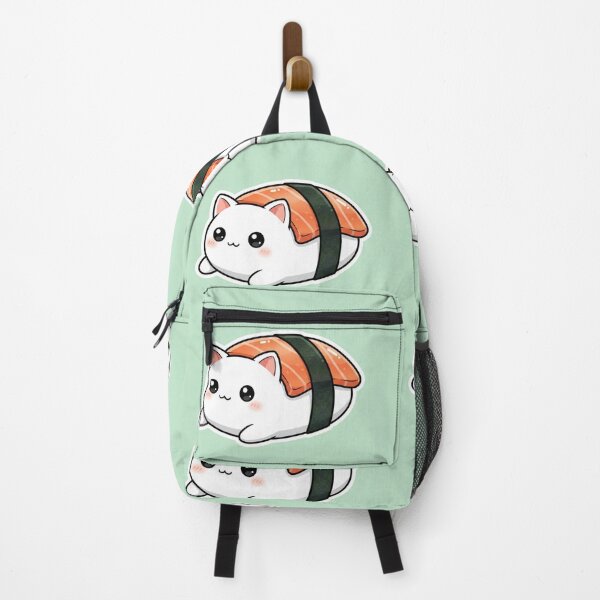 Item preview, Kawaii Sushi Cat - Anime Style Nigiri Kitten designed and sold by FRADEX STORE.