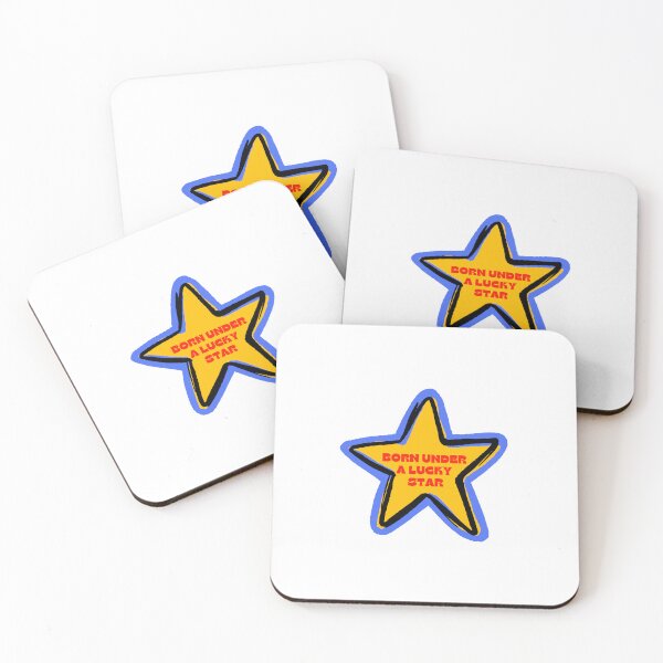Item preview, BORN UNDER A LUCKY STAR designed and sold by artsypatchy.
