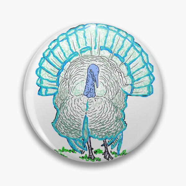 Item preview, Turkey Lurkey – Storybook Turkey Illustration designed and sold by DustyHennArt.