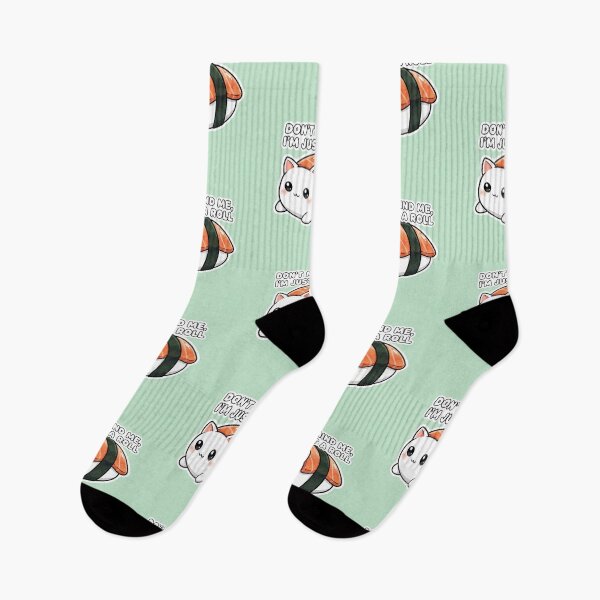Item preview, Kawaii Sushi Cat - Anime Style Nigiri Kitten designed and sold by FRADEX STORE.