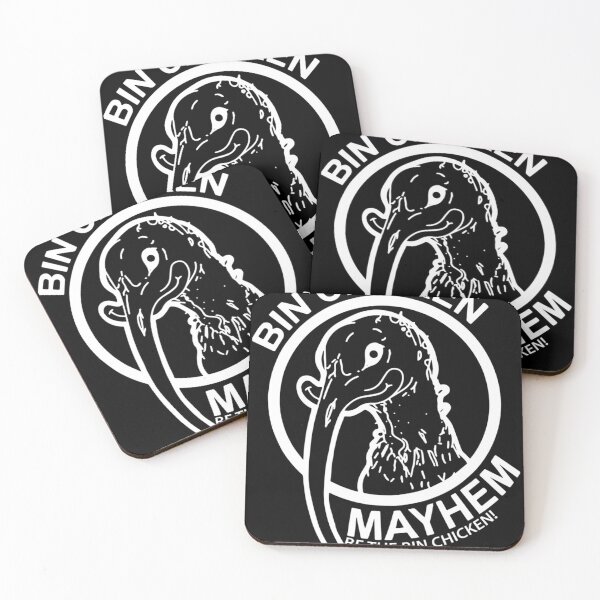 Item preview, Bin Chicken Mayhem Logo White designed and sold by youta-sam.