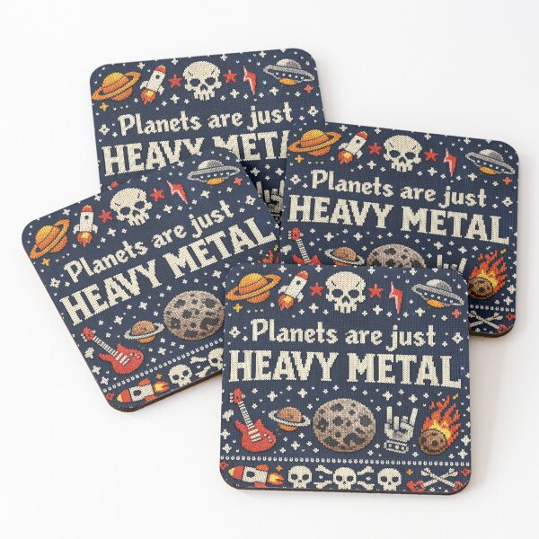 Item preview, Planets are just heavy metal space design designed and sold by Mauswohn.
