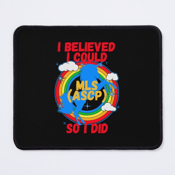 Item preview, I Believed I Could So I Did Mls (Ascp) Retro Unicorn Rainbow Clouds designed and sold by egment.