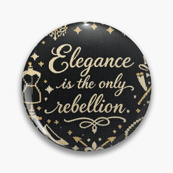 Item preview, Elegance is the only rebellion knit design designed and sold by Mauswohn.