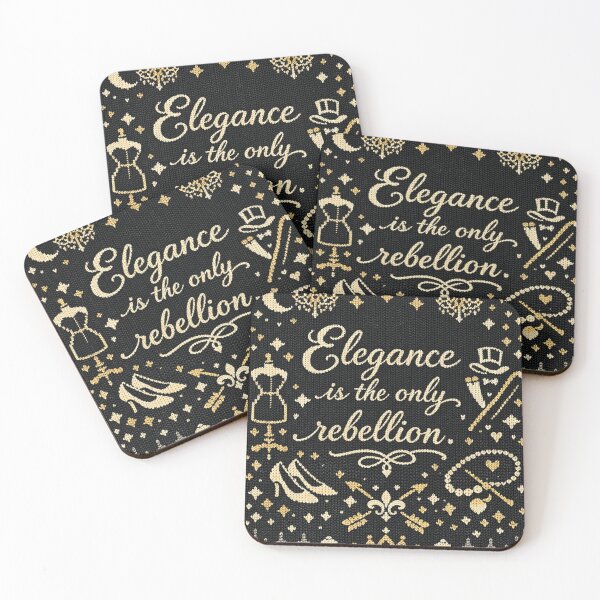 Item preview, Elegance is the only rebellion knit design designed and sold by Mauswohn.