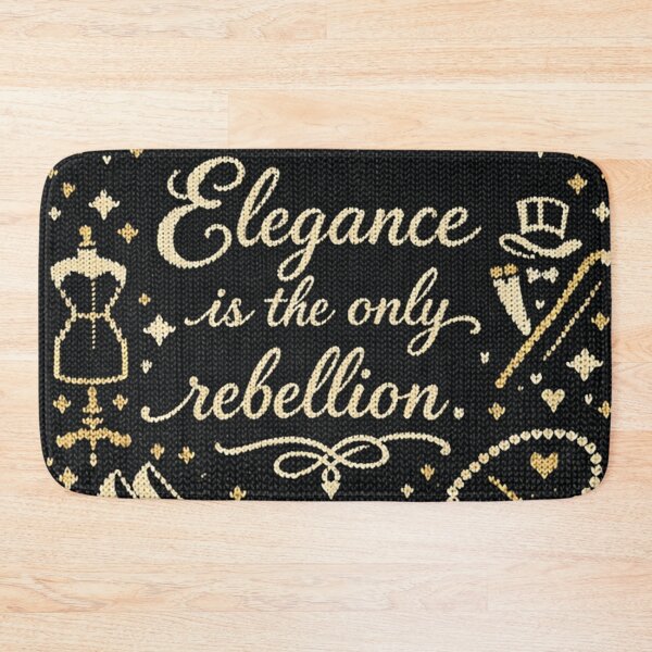 Item preview, Elegance is the only rebellion knit design designed and sold by Mauswohn.